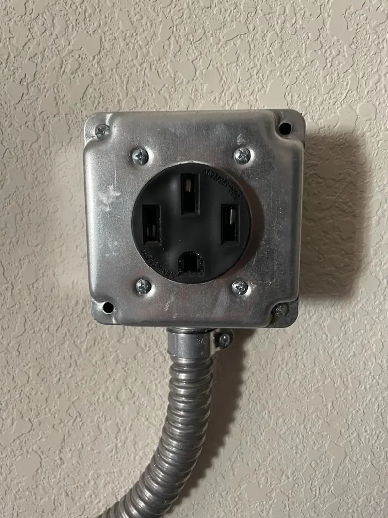 NEMA 14-50 outlet installed for Smart Home Electrical in Kentwood